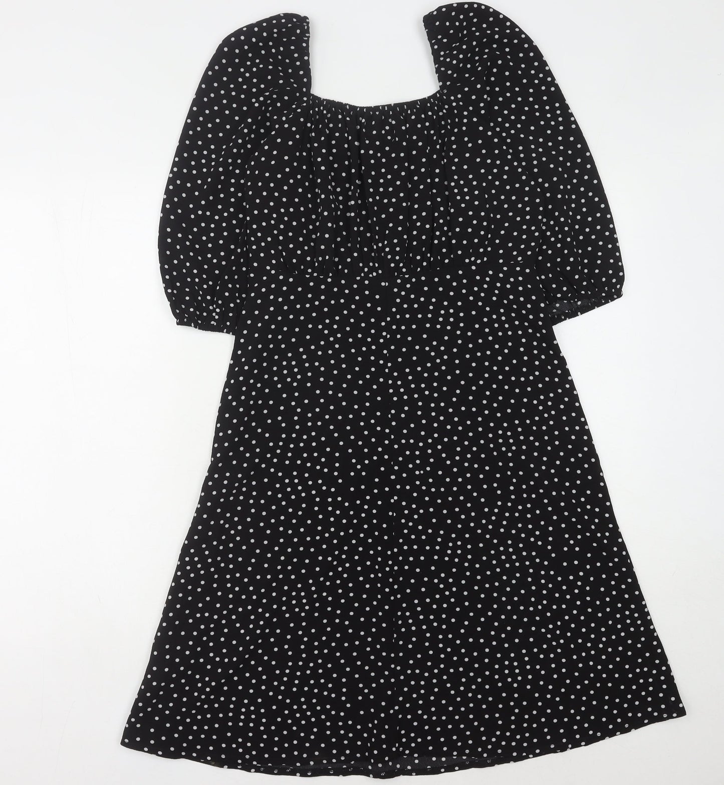Stella Morgan Women's Black Polka Dot Dress Size 10