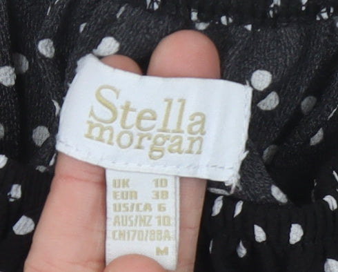 Stella Morgan Women's Black Polka Dot Dress Size 10