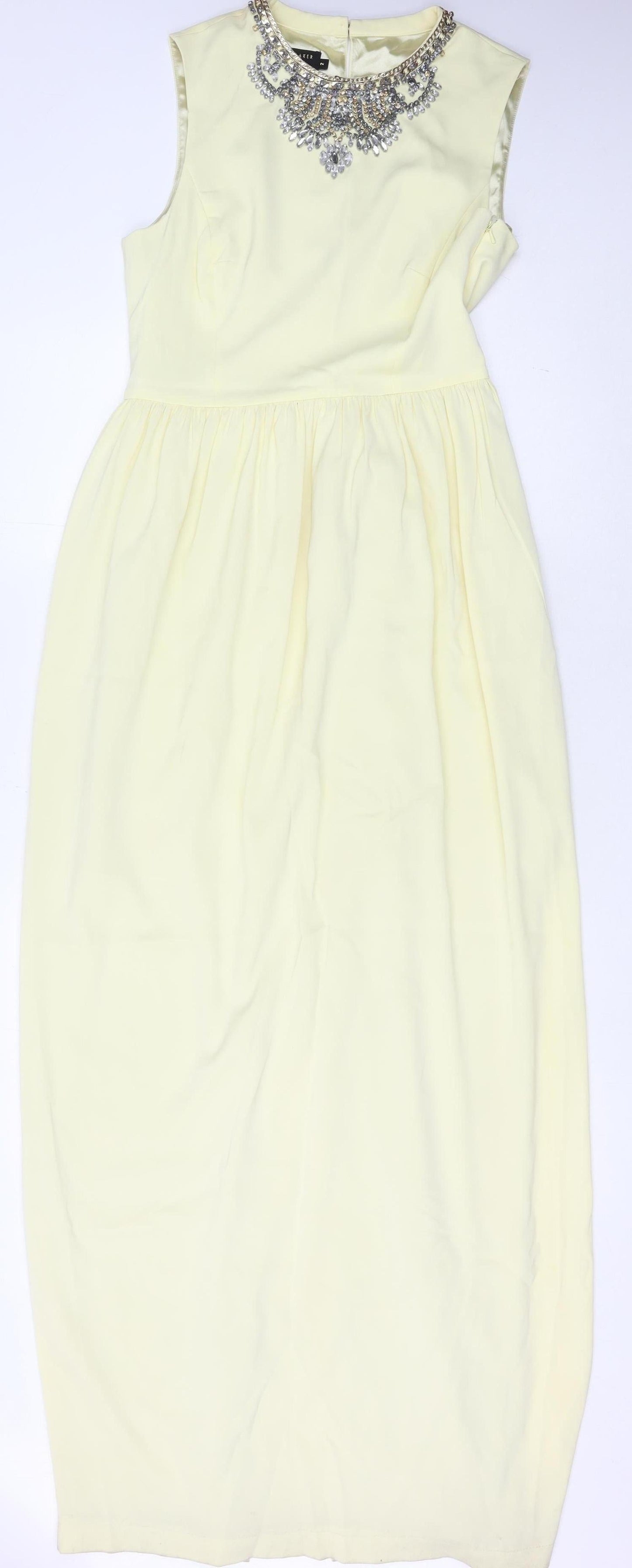 Ted Baker Women Ivory A-Line Dress Size 6