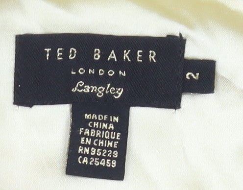 Ted Baker Women Ivory A-Line Dress Size 6