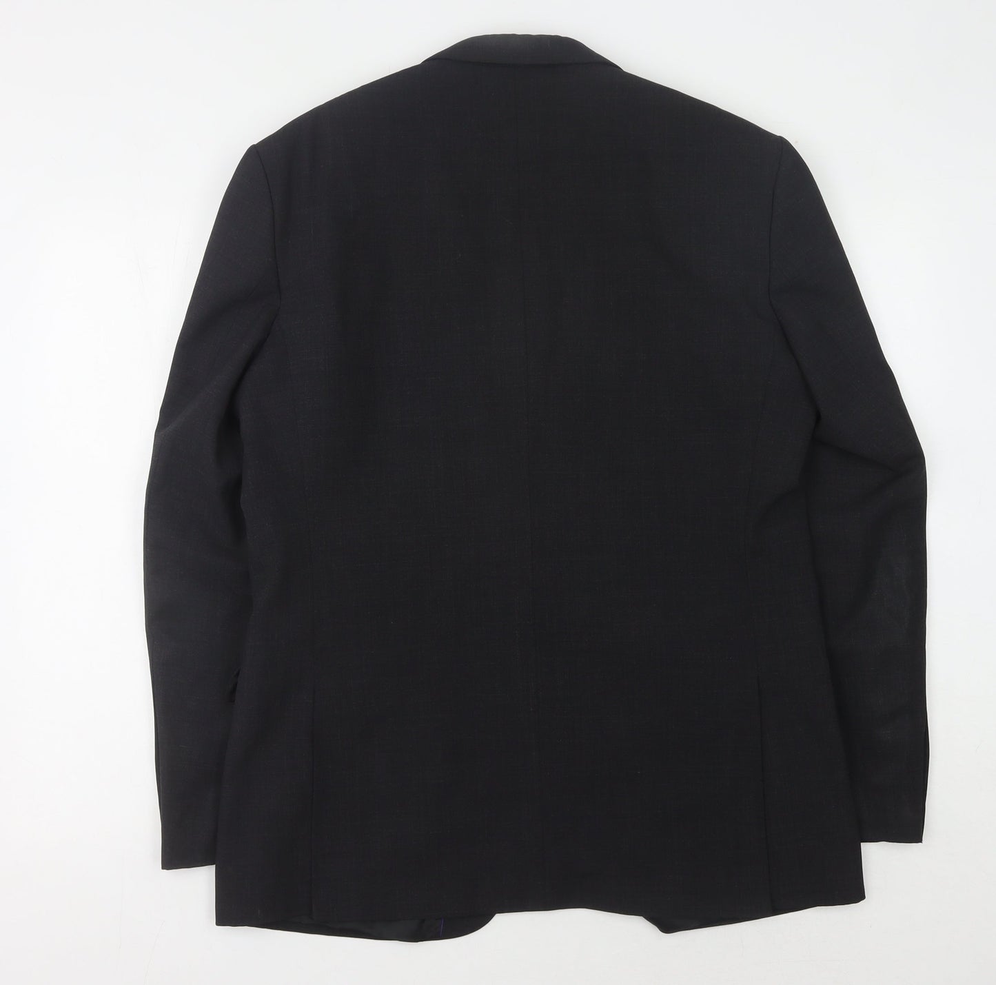 Tom English Men's Black Blazer, Size 42, Regular Fit