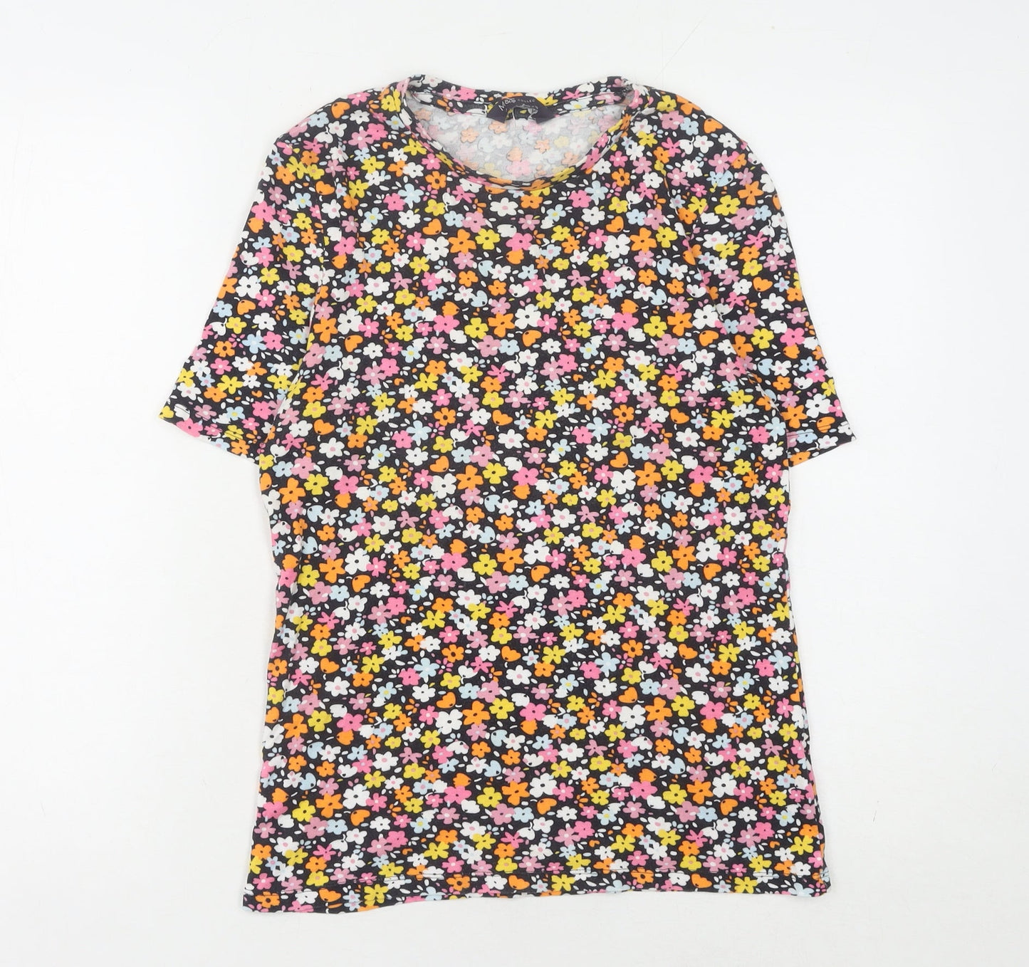 Marks and Spencer Women’s Multicoloured Floral T-Shirt, UK 14