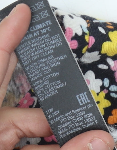 Marks and Spencer Women’s Multicoloured Floral T-Shirt, UK 14