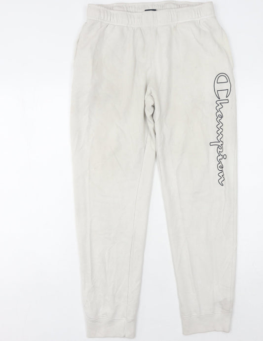 Champion Men's White Jogger Trousers, Size L