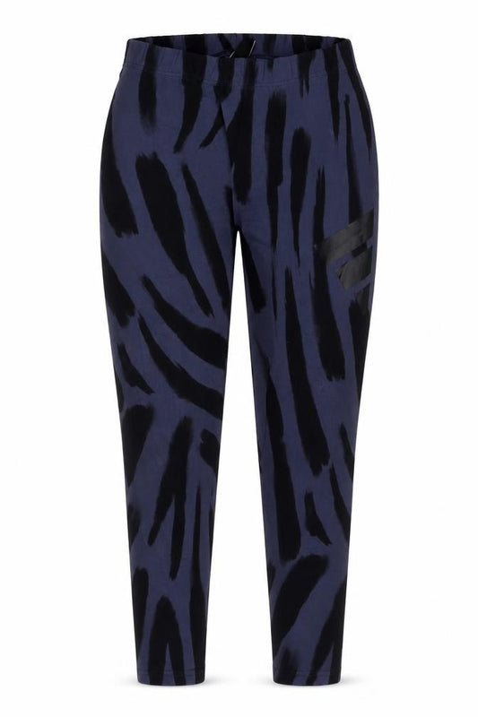 Adidas Women's Blue Animal Print Ankle Leggings Size 12-14