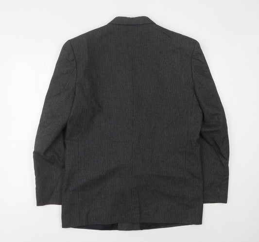Marlowe Men's Grey Tweed Blazer, Size 40
