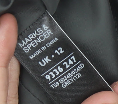 Marks and Spencer Women's Grey Sheath Dress Size 12