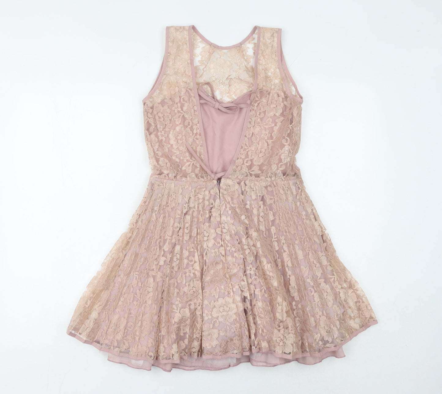 Jones + Jones Women's Pink Fit & Flare Dress Size 8