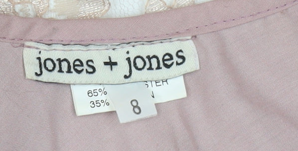 Jones + Jones Women's Pink Fit & Flare Dress Size 8