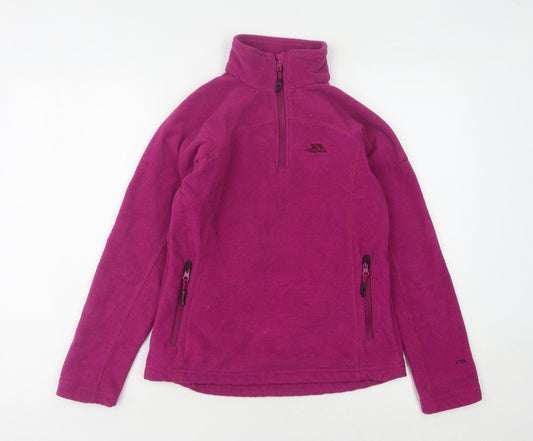 Trespass Pink XS Women's Fleece 1/2 Zip Sweatshirt