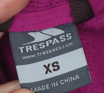 Trespass Pink XS Women's Fleece 1/2 Zip Sweatshirt