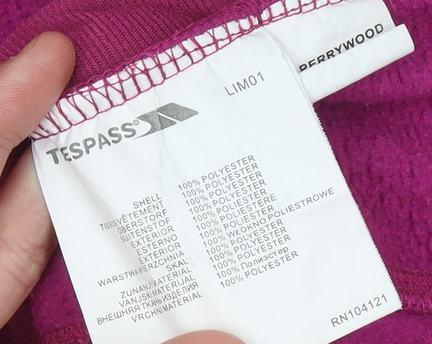 Trespass Pink XS Women's Fleece 1/2 Zip Sweatshirt