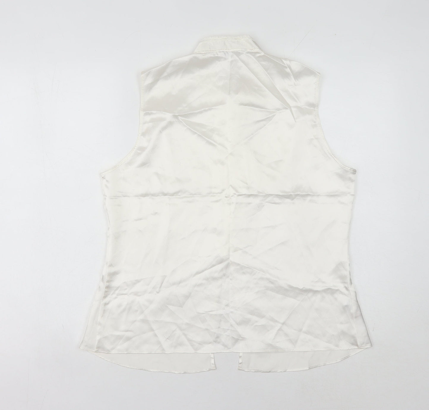 Marks and Spencer Women's Ivory Sleeveless Blouse UK 12