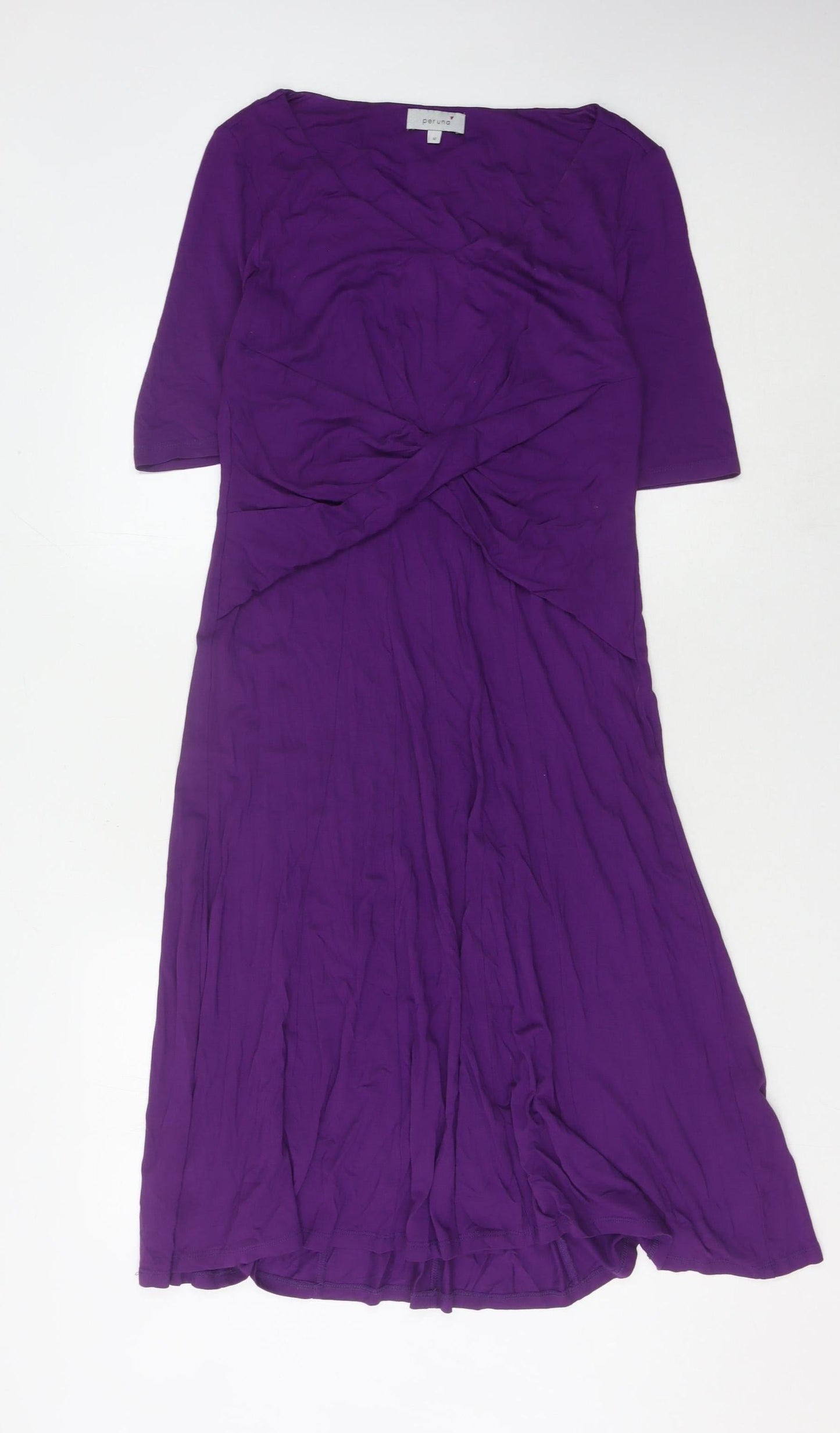 Marks and Spencer Women's Purple Viscose Dress