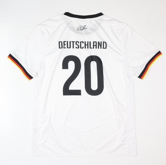 Nivea Men's Deutschland Signed Home Shirt, M, White, Short Sleeves