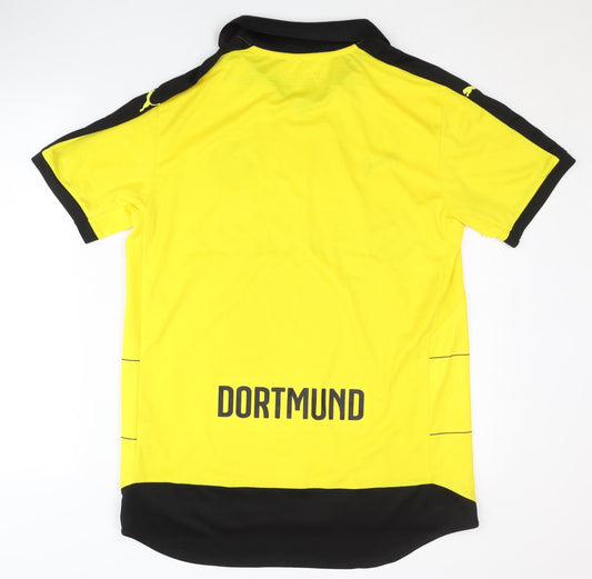 Puma Borussia Dortmund Home Shirt L Adults Yellow Short Sleeves