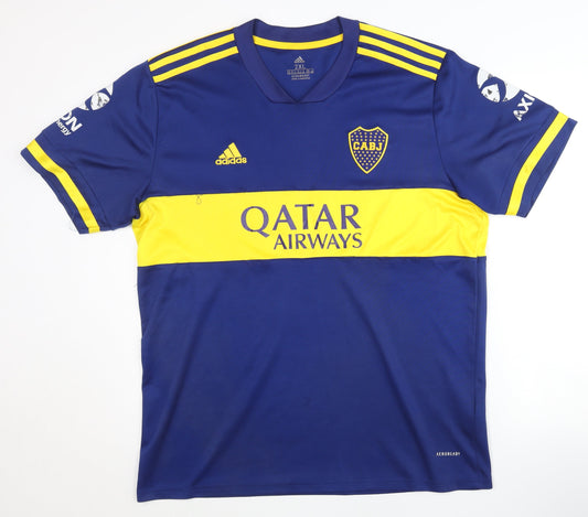 Adidas XXL CABJ Adult Blue Home Shirt - Short Sleeve