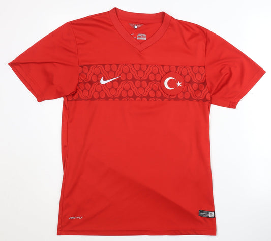 Nike Adults Turkey Red Home Shirt S Short Sleeves