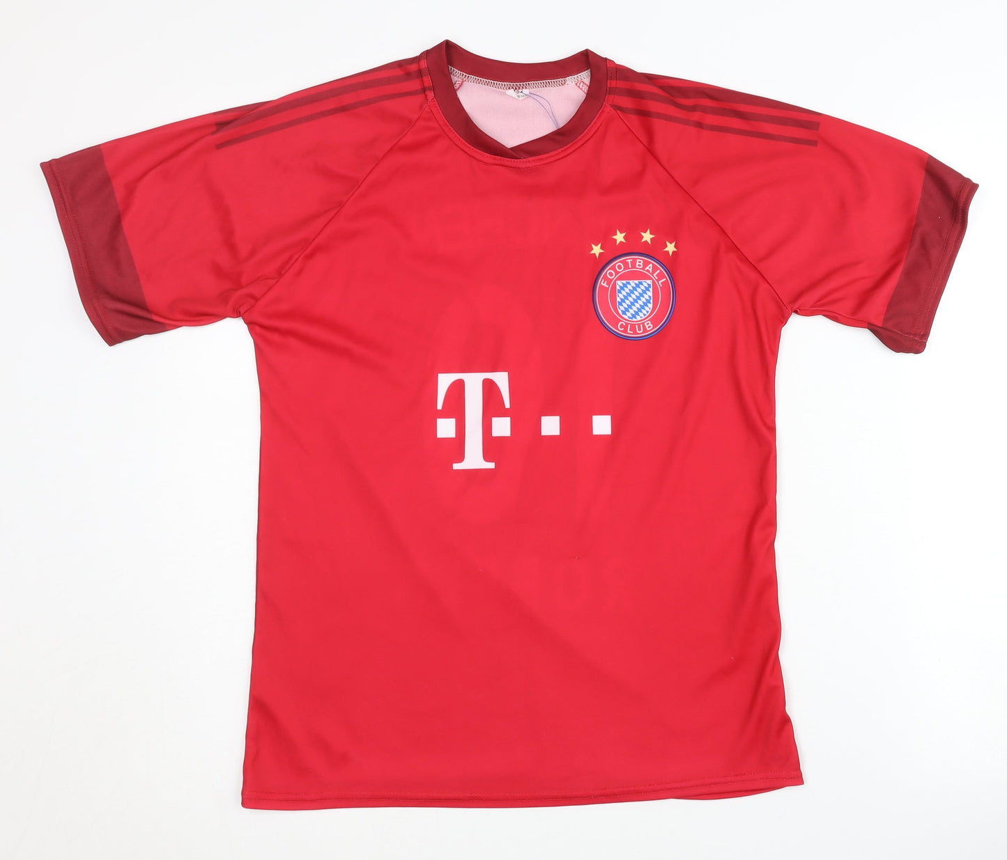 Children's Bayern Munchen Red Home Football Shirt Robben #10