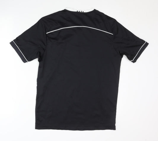 DFB Adults Black Short Sleeves Football Shirt - Size S