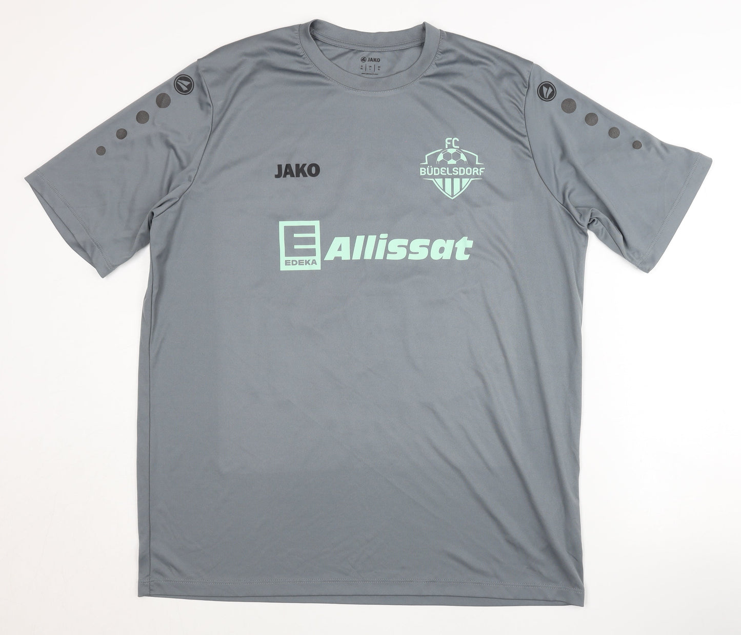 Jako FC Büdelsdorf Grey Shirt L - Adults Short Sleeves