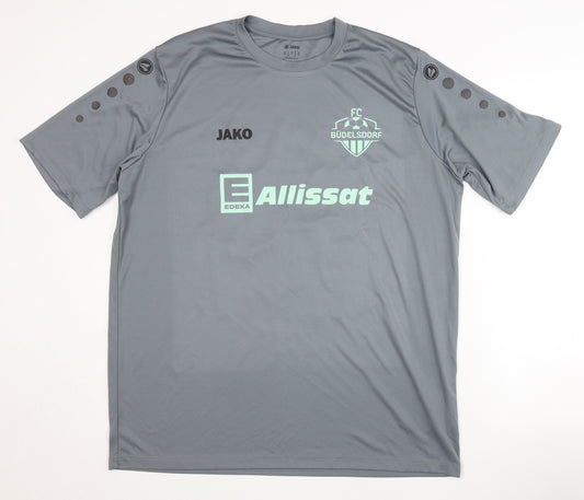 Jako FC Büdelsdorf Grey Shirt L - Adults Short Sleeves