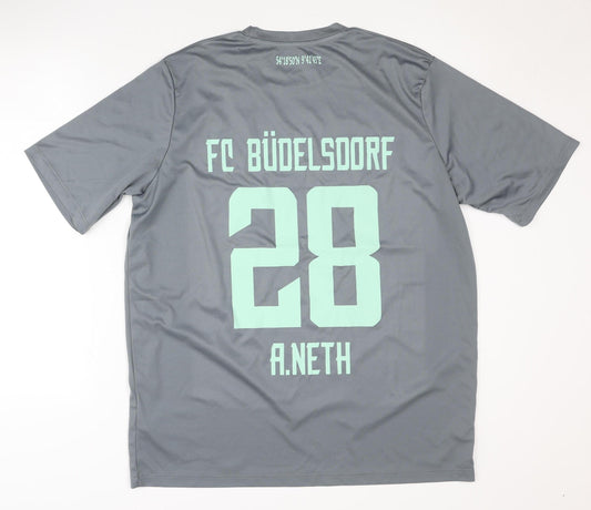 Jako FC Büdelsdorf Grey Shirt L - Adults Short Sleeves
