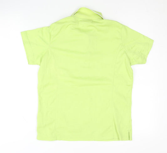 Outerwear Women Green Polo Shirt Size 8 Regular Fit