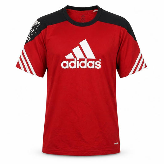 adidas Men's Red T-Shirt, Size S, Sports Style