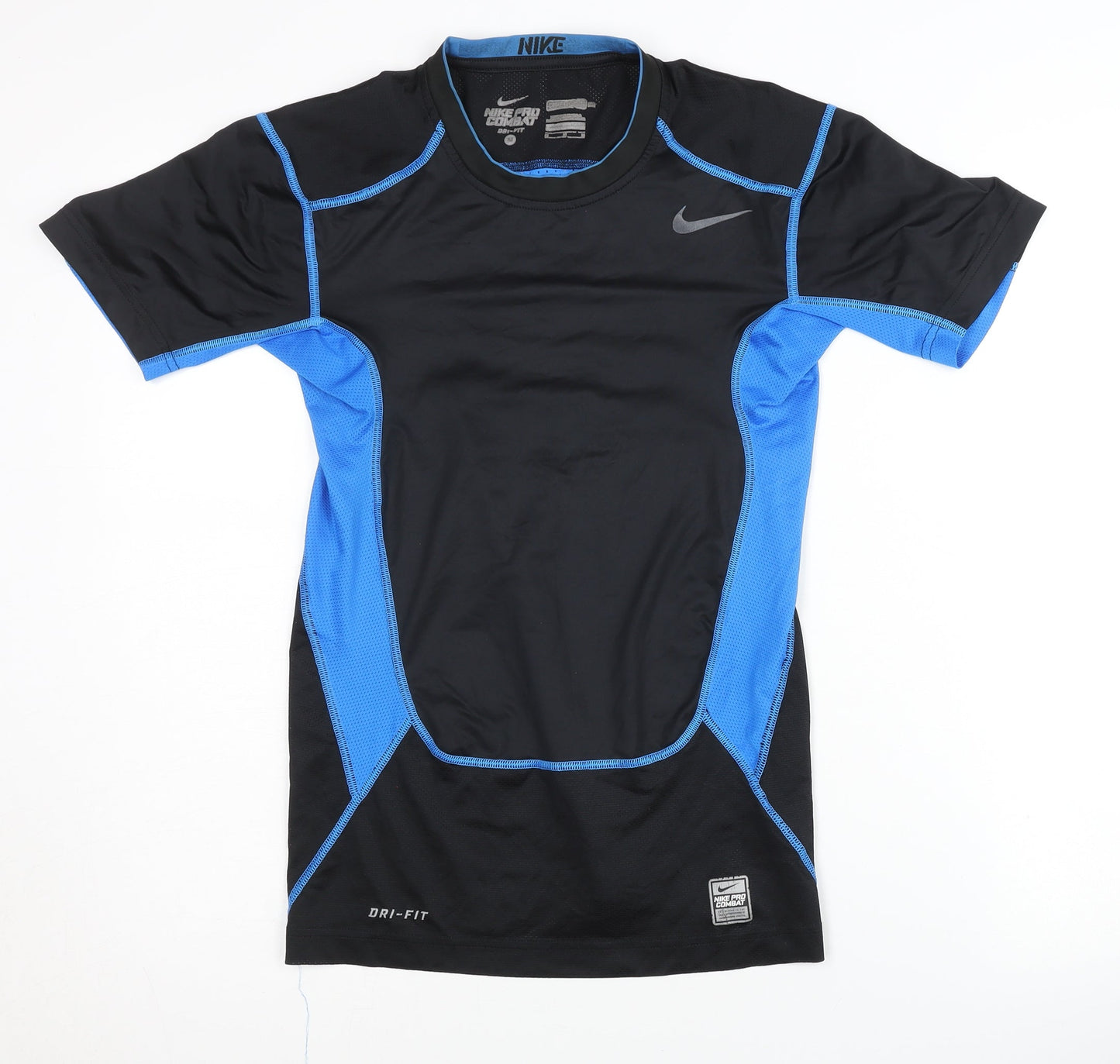 Nike Men's Black Blue Athletic T-Shirt Medium