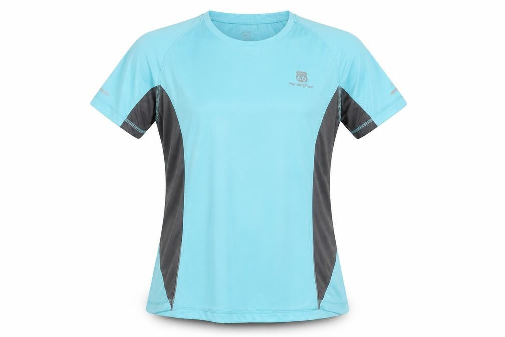 Route 66 Women's Blue Activewear T-Shirt L