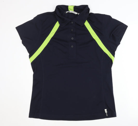 Slazenger Women's Blue 2XL Polo Shirt Activewear