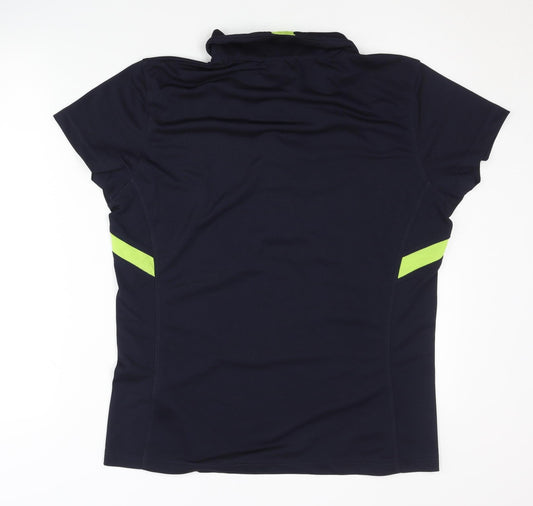 Slazenger Women's Blue 2XL Polo Shirt Activewear