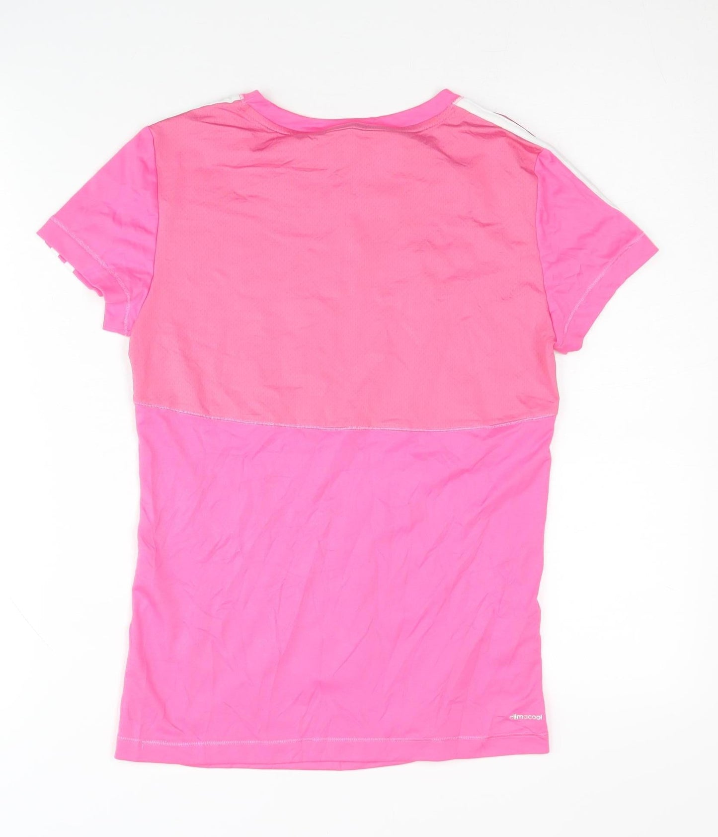 Adidas Girls Pink T-Shirt, Size 13-14, Athletic Breathable