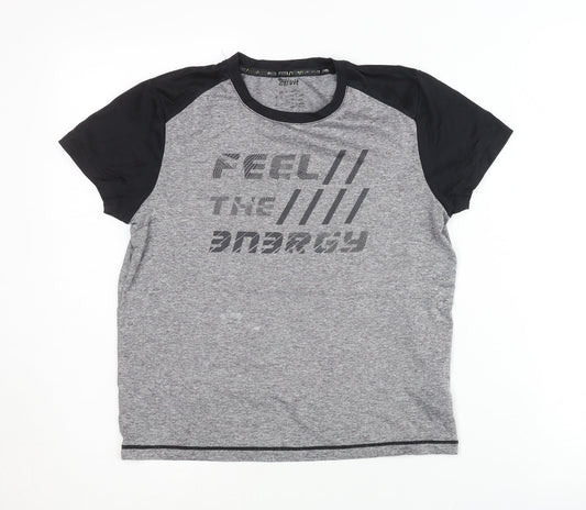 Crivit Boys Grey Sports T-Shirt, 11-12 Years, Breathable