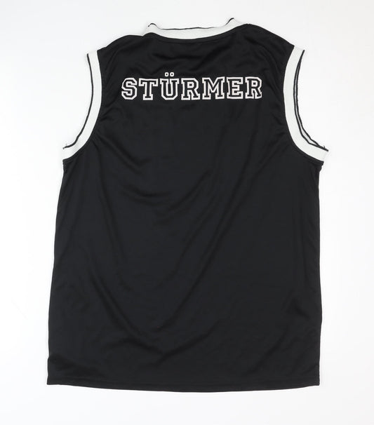 Deutschland Men's Black Sleeveless Jersey Tank Size L Sturmer