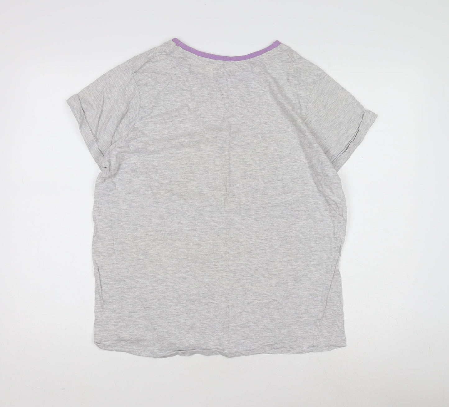 Disney Teens Grey T-Shirt Size 16 Plus Crew Neck