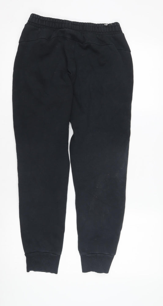 Puma Boys Black Jogger Trousers, Size 9-10 Years