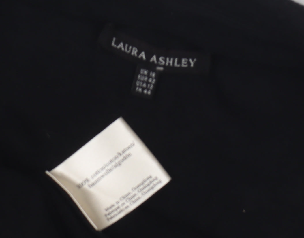 Laura Ashley Women's Black Blazer, Size 12