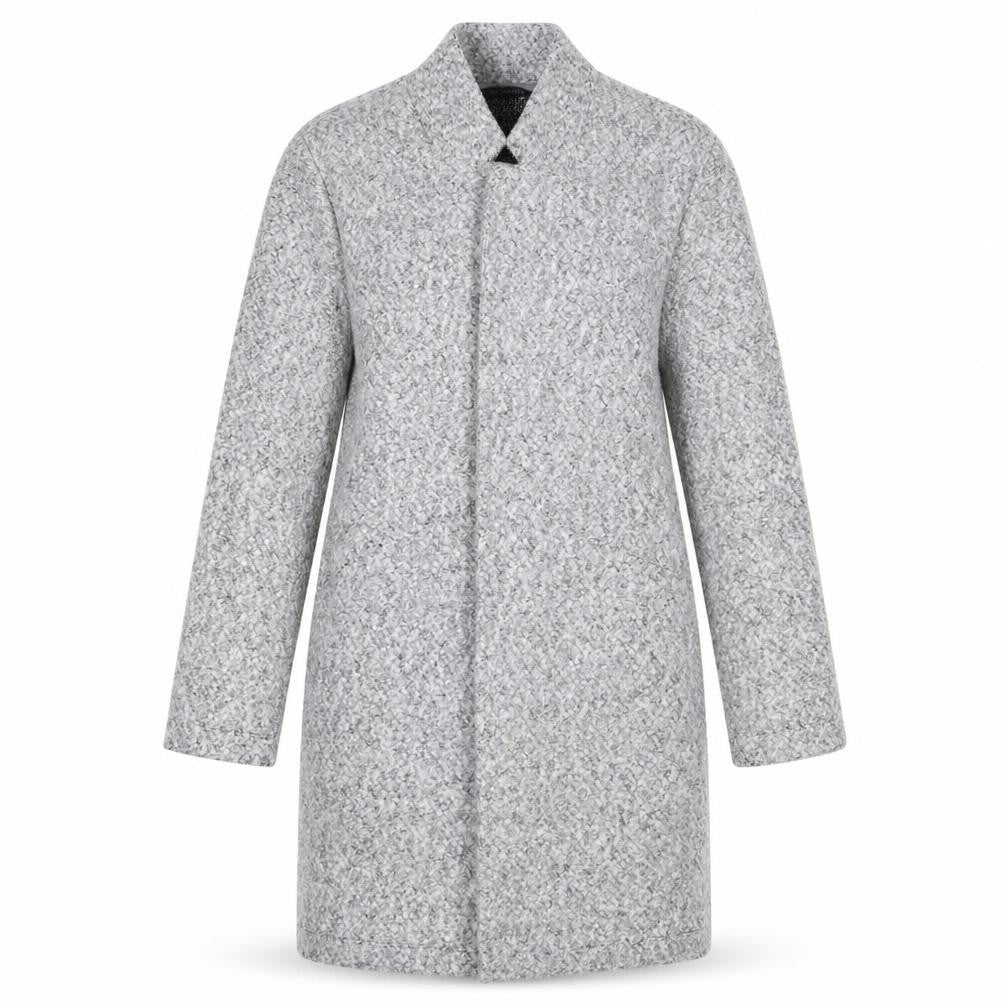 Marks & Spencer Women's Grey Wool Overcoat Size 10