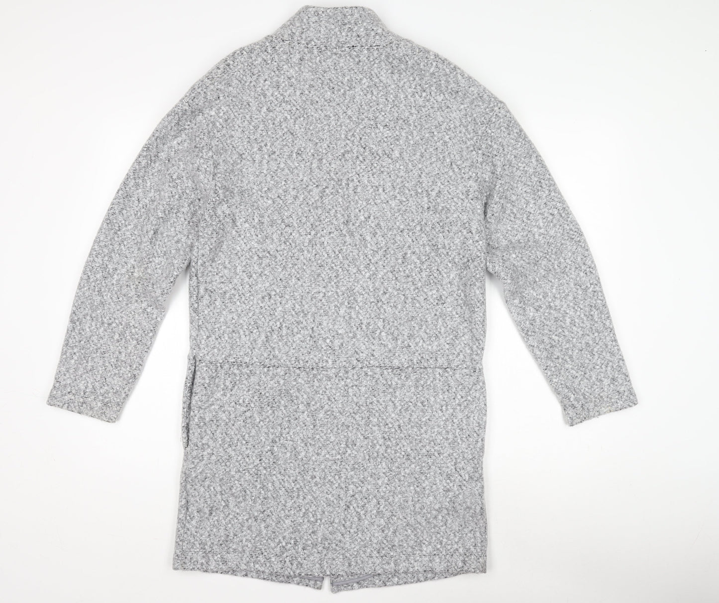 Marks and Spencer Women's Grey Wool Overcoat Size 10