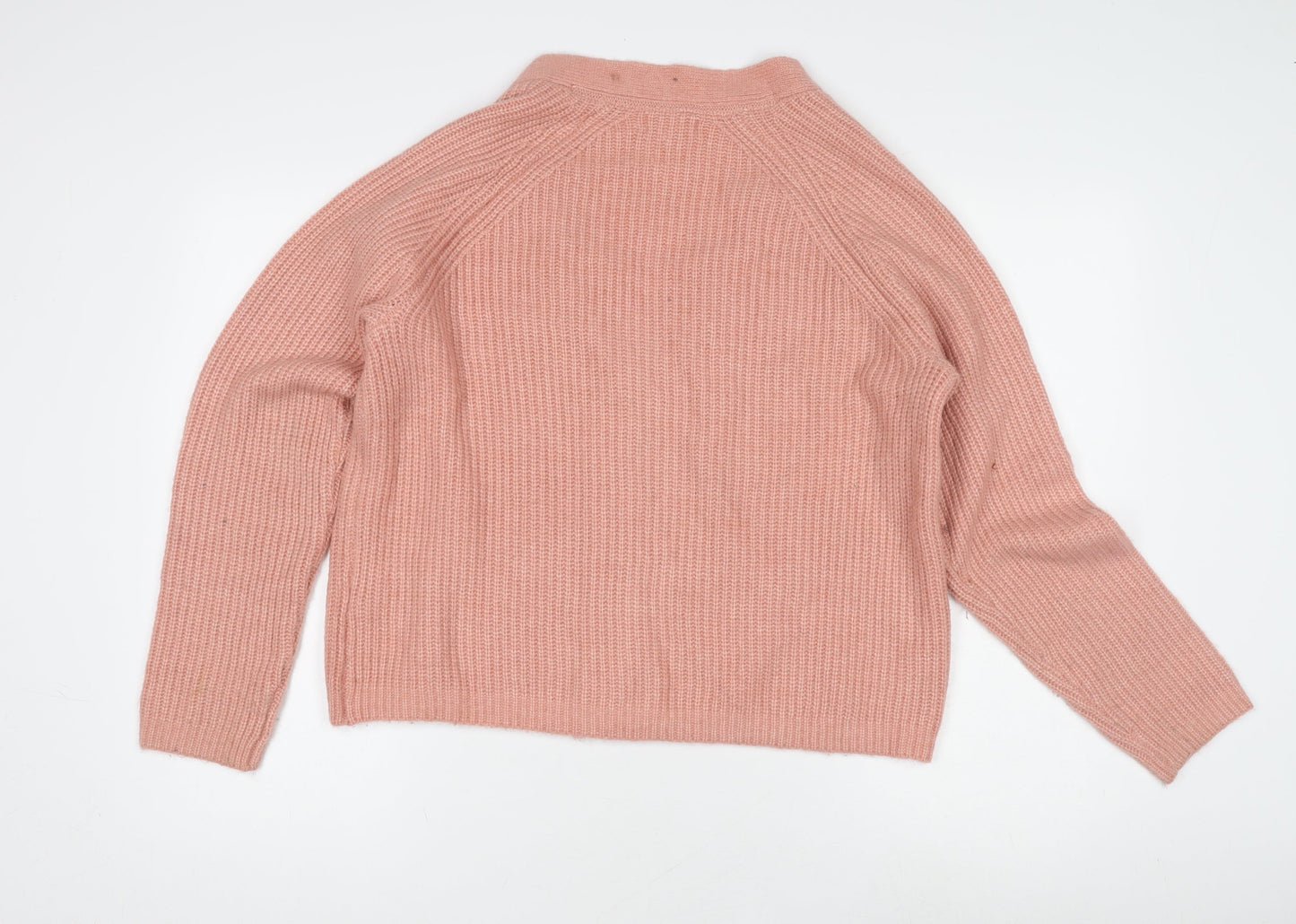 Fat Face Women's Pink Cardigan, UK 14, V-Neck