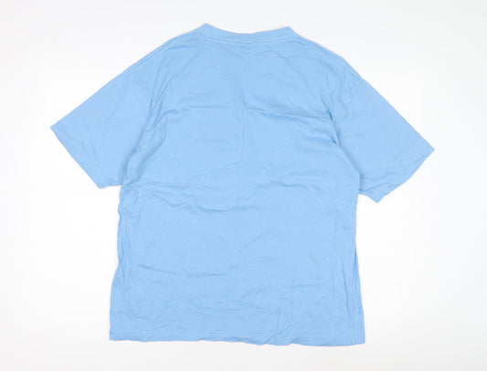 Mud Ice Gravel Men's Blue Medium Crew Neck T-Shirt