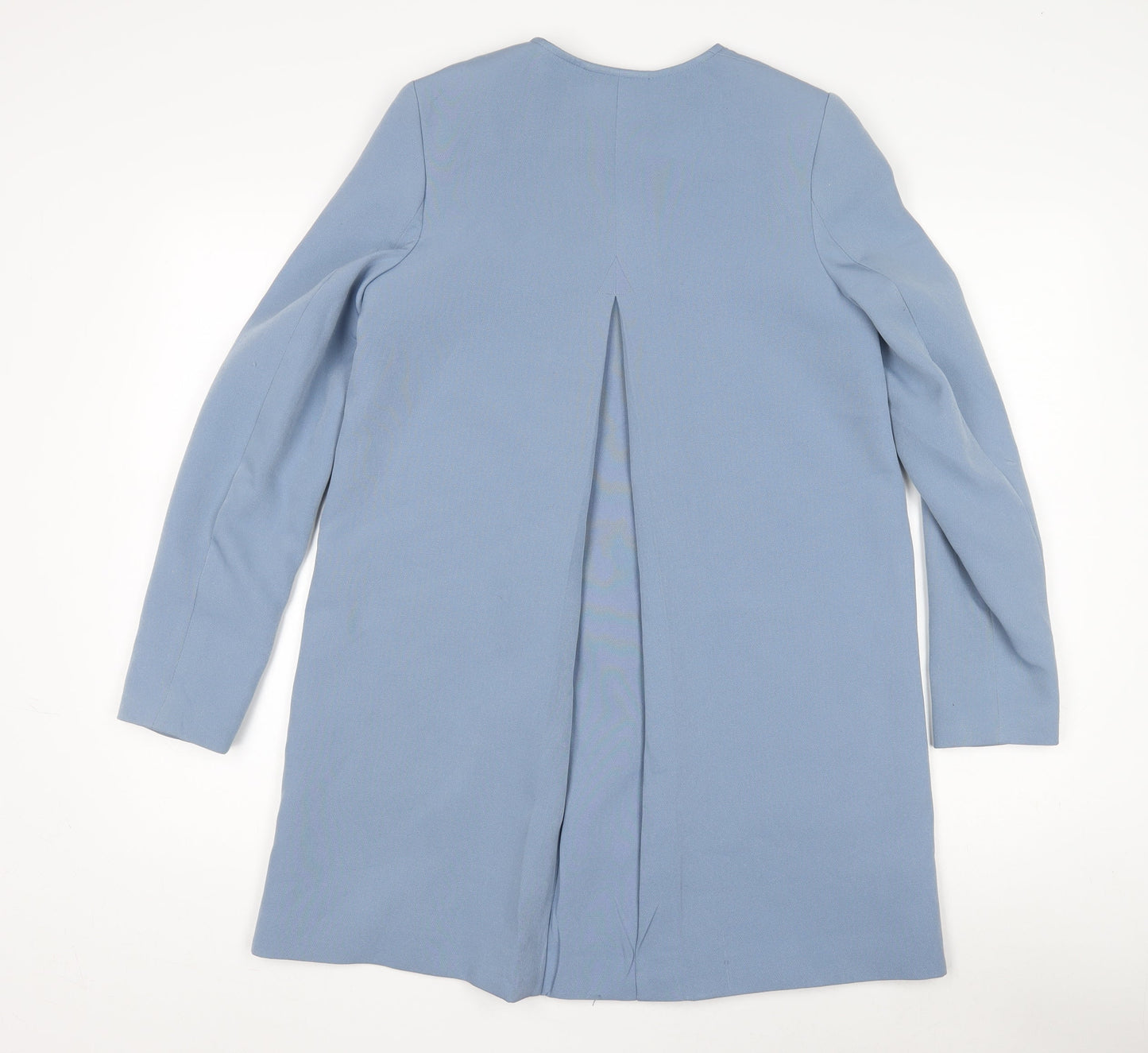 H&M Women's Blue Coat, Size 6, Zipped Closure