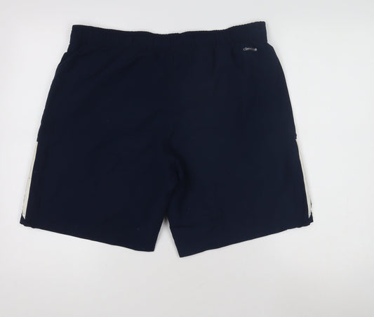 Adidas Men's Blue Athletic Shorts, Size M, Quick Dry