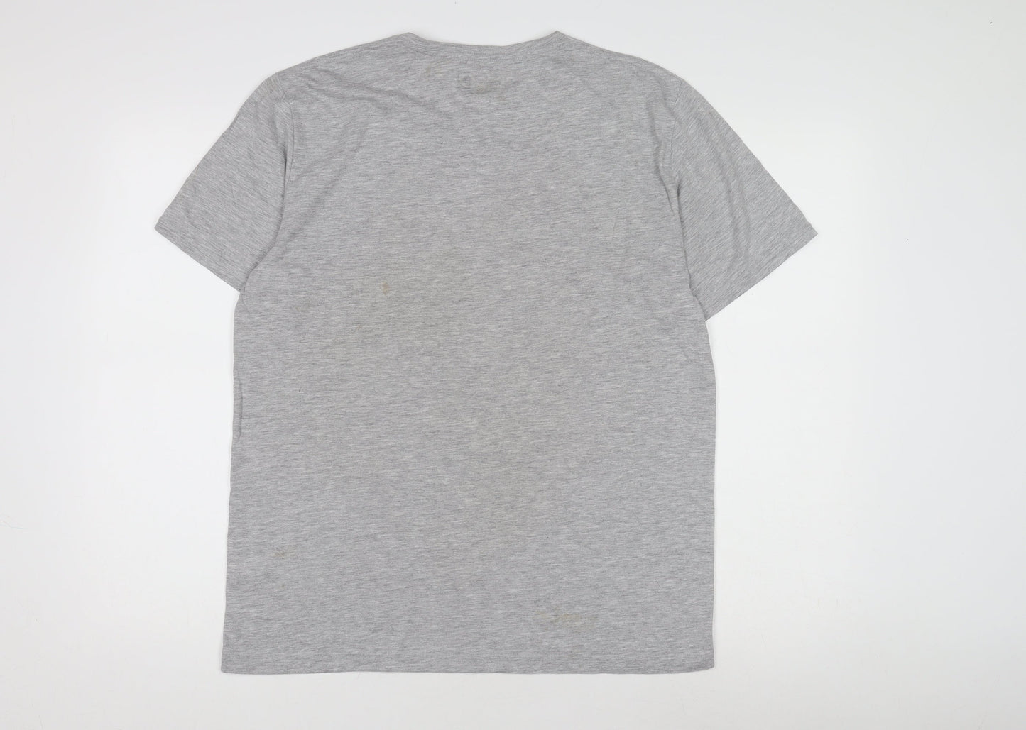 Great Britain Men's Grey Jersey T-Shirt Large Crew Neck