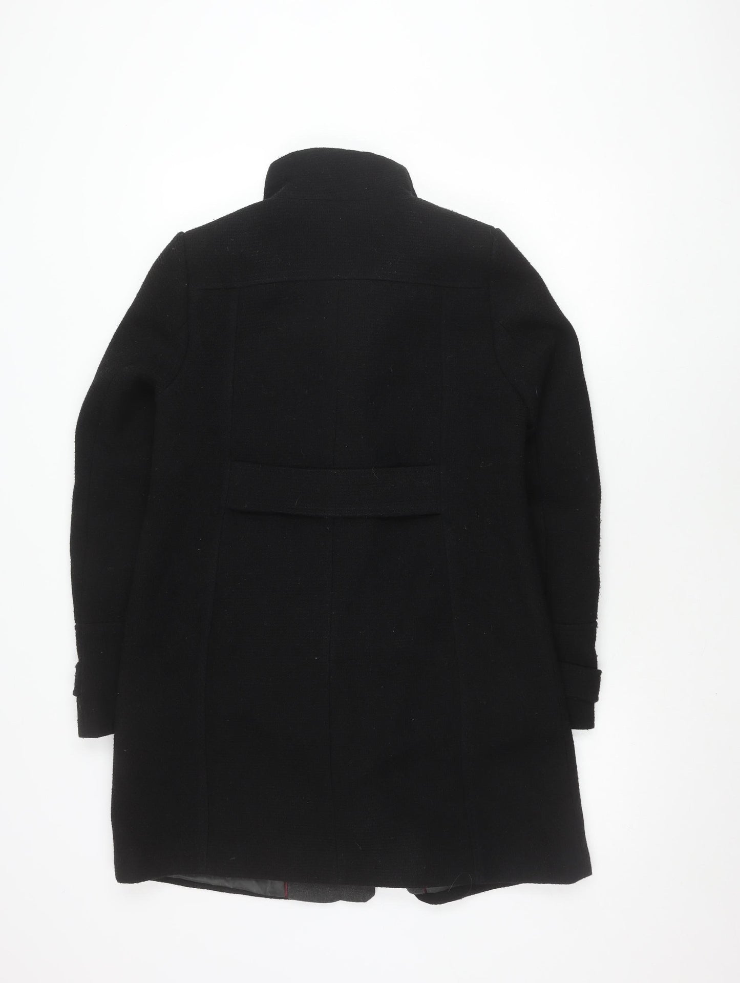 Next Women's Black Coat Size 8 with Polyester Blend