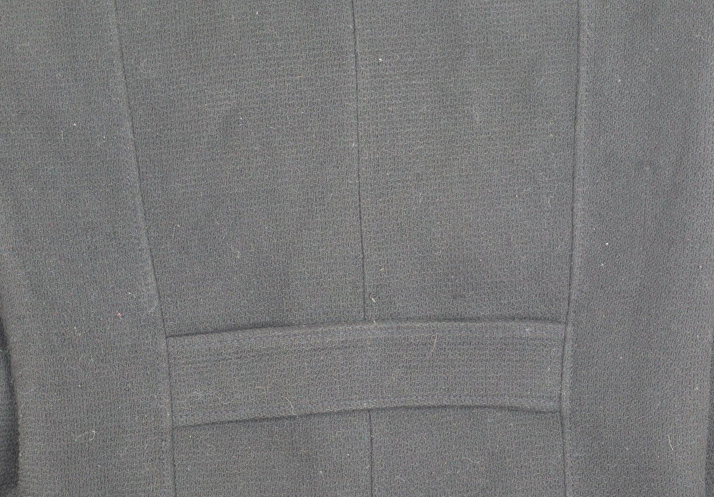 Next Women's Black Coat Size 8 with Polyester Blend