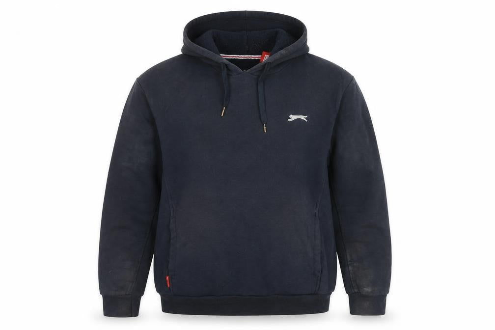 Mens UK L Regular Slazenger Black Pullover Hoodie