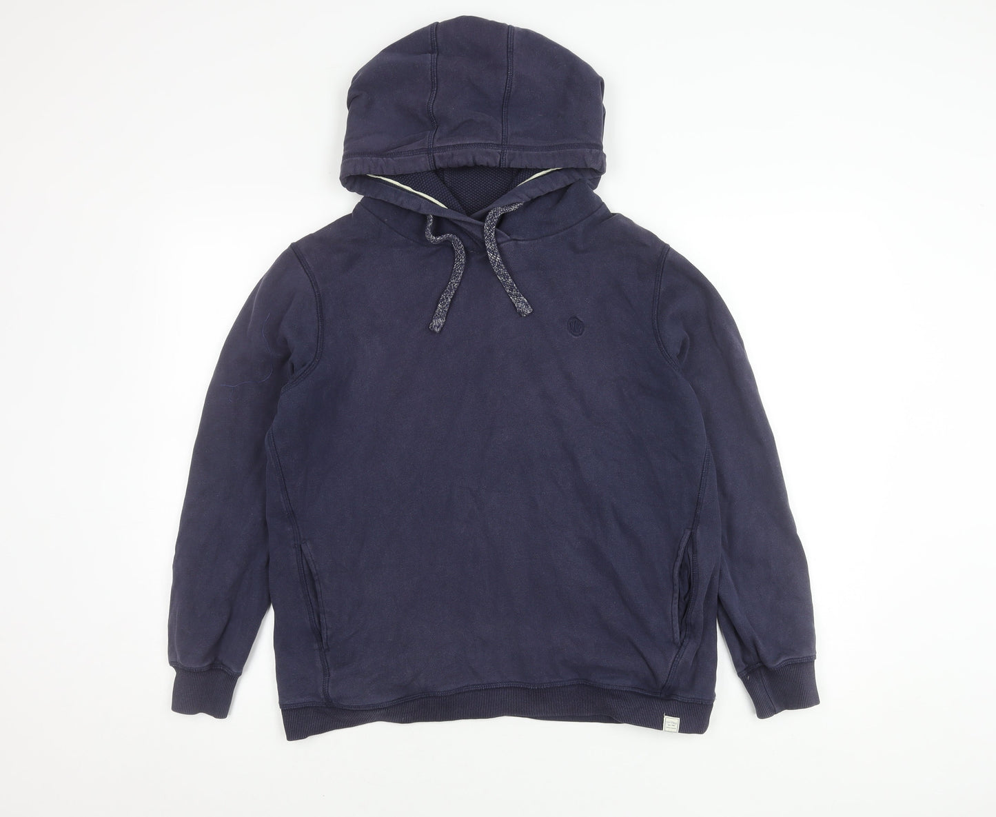 Fat Face Unisex Blue Cotton Blend Hoodie M